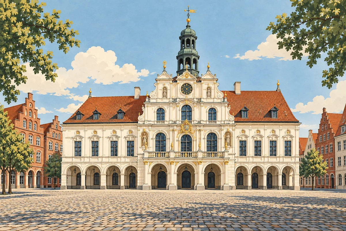 Illustration: Historisches Rathaus Lüneburg in Lüneburg